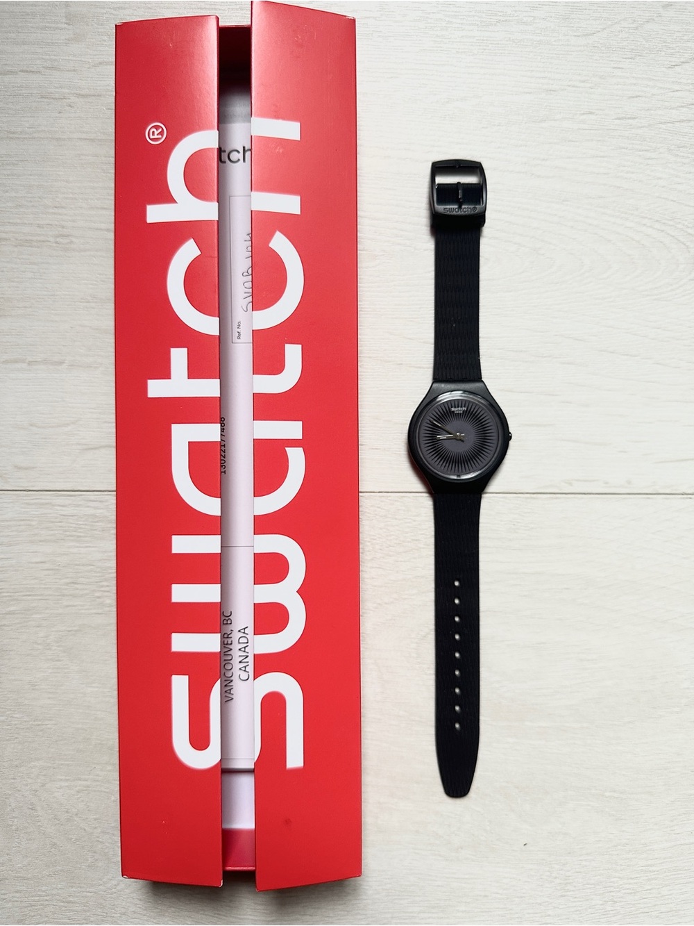Swatch Ultra Thin New Skin SKINNELLA (SVOB104) Watch Black Unisex Watch - Picture 5 of 13